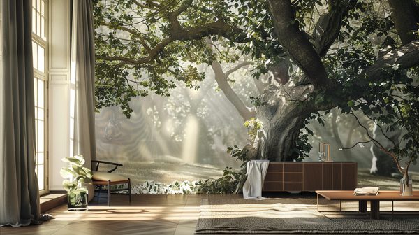 Transformez votre intérieur avec du papier peint arbre